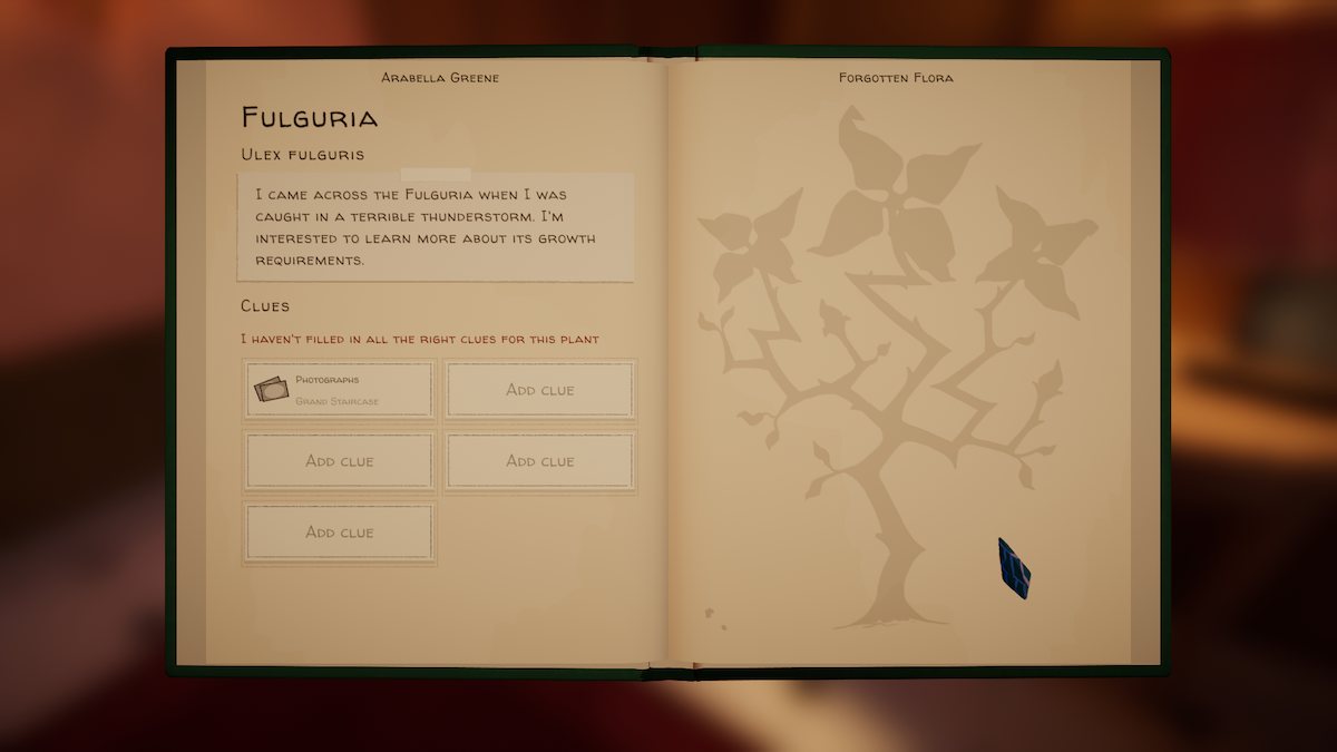 Fulguria seed in Botany Manor.