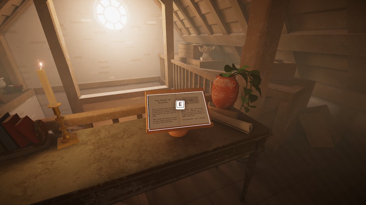 Nightfall clue in Botany Manor. 