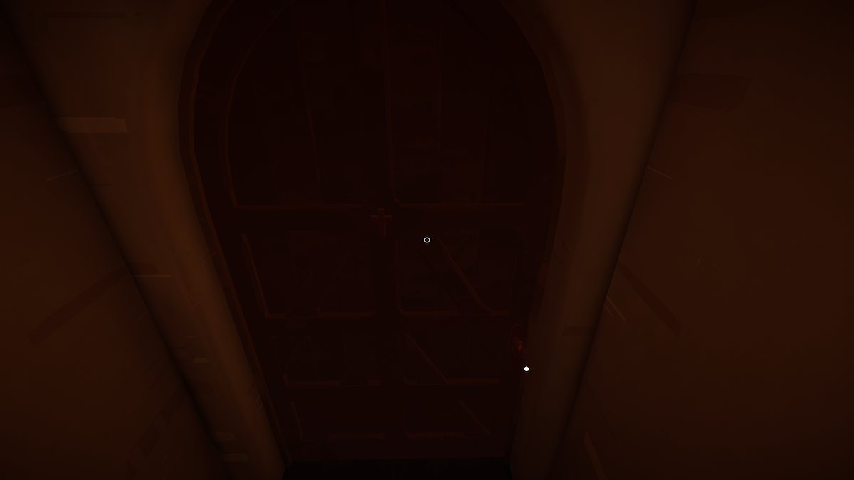 Hidden passage door from the pantry in Botany Manor. 