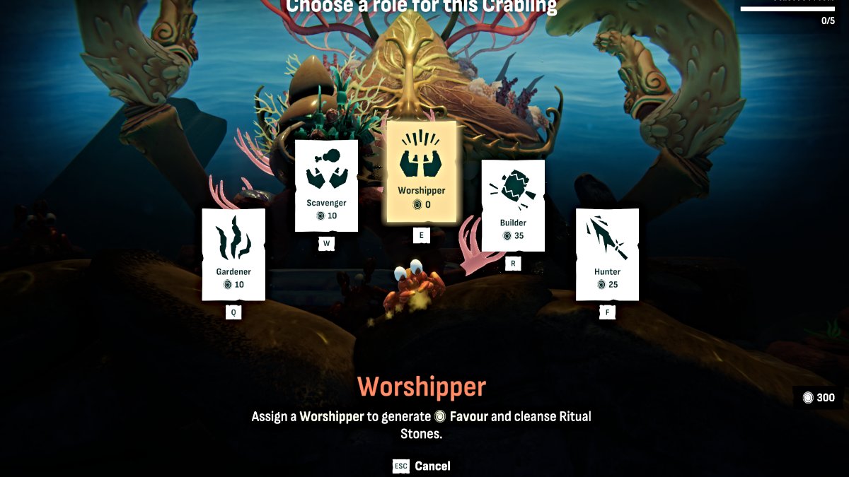 Role types in Crab God