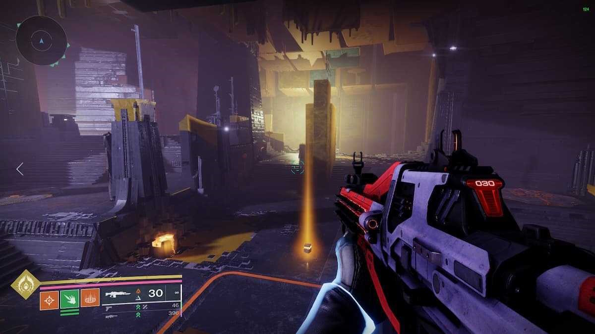 Room overview of Encounter 3 in the raid in Destiny 2.