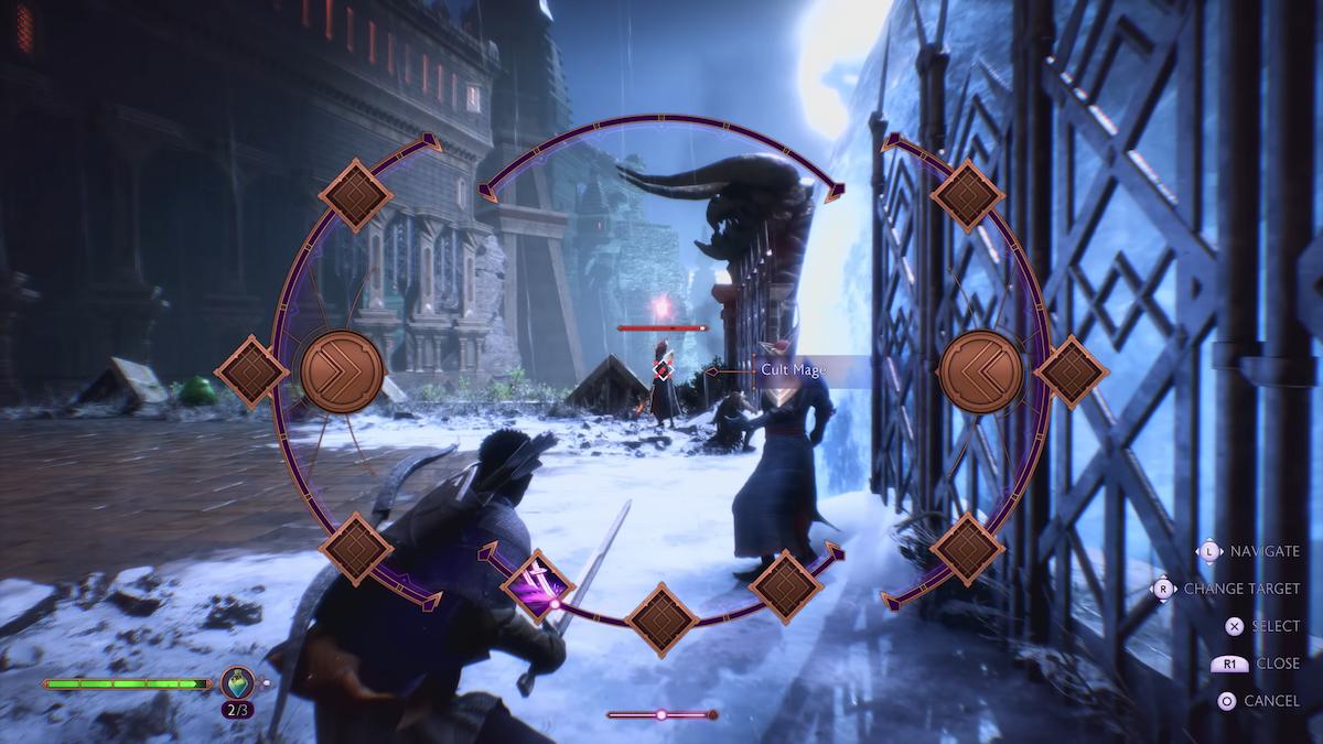 Using the Ability Wheel in Dragon Age: The Veilguard pauses combat.