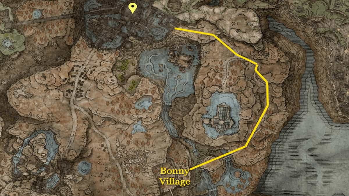 Where To Get Carian Thrusting Shield In Elden Ring Shadow Of The   Elden Ring Carian Thrusting Shield Map Location 