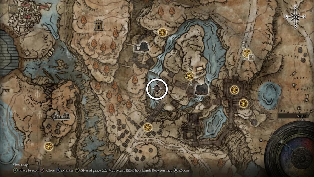 The precise location of the Milady Light Greatsword weapon in Elden Ring Shadow of the Erdtree