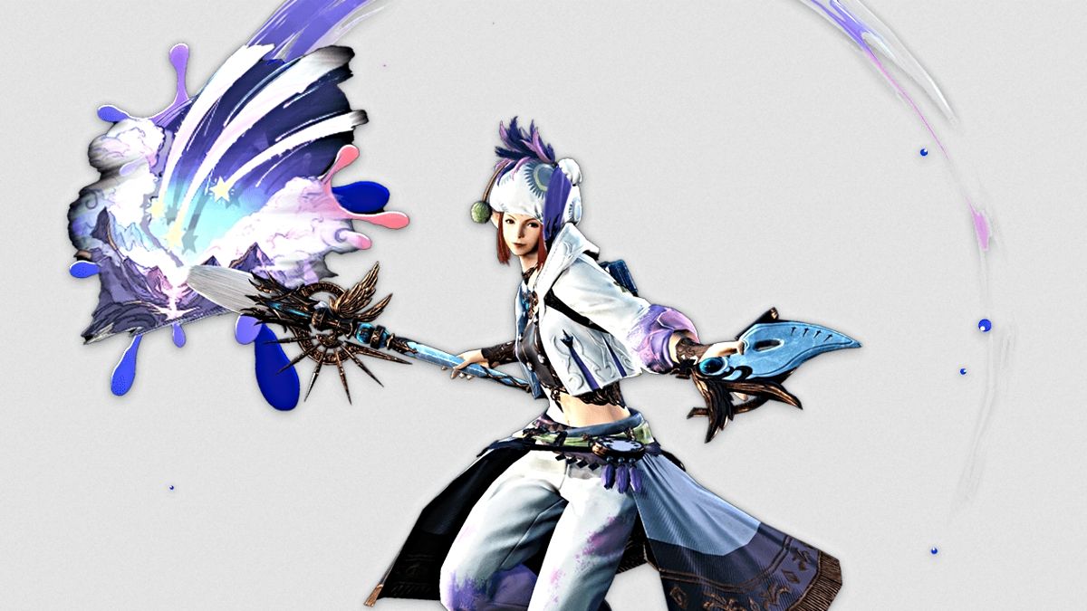 Pictomancer job art in Final Fantasy XIV