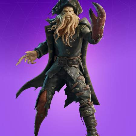 Captain of the Flying Dutchman from the Pirates of the Caribbean x Fortnite crossover