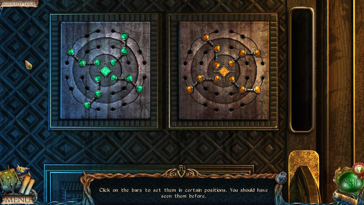 The green and orange door puzzle solved in Lost Lands 1: Dark Overlord