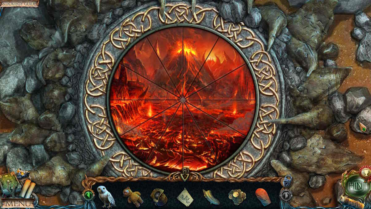 Completing the mosaic puzzle below the demon statue in Lost Lands 1: Dark Overlord
