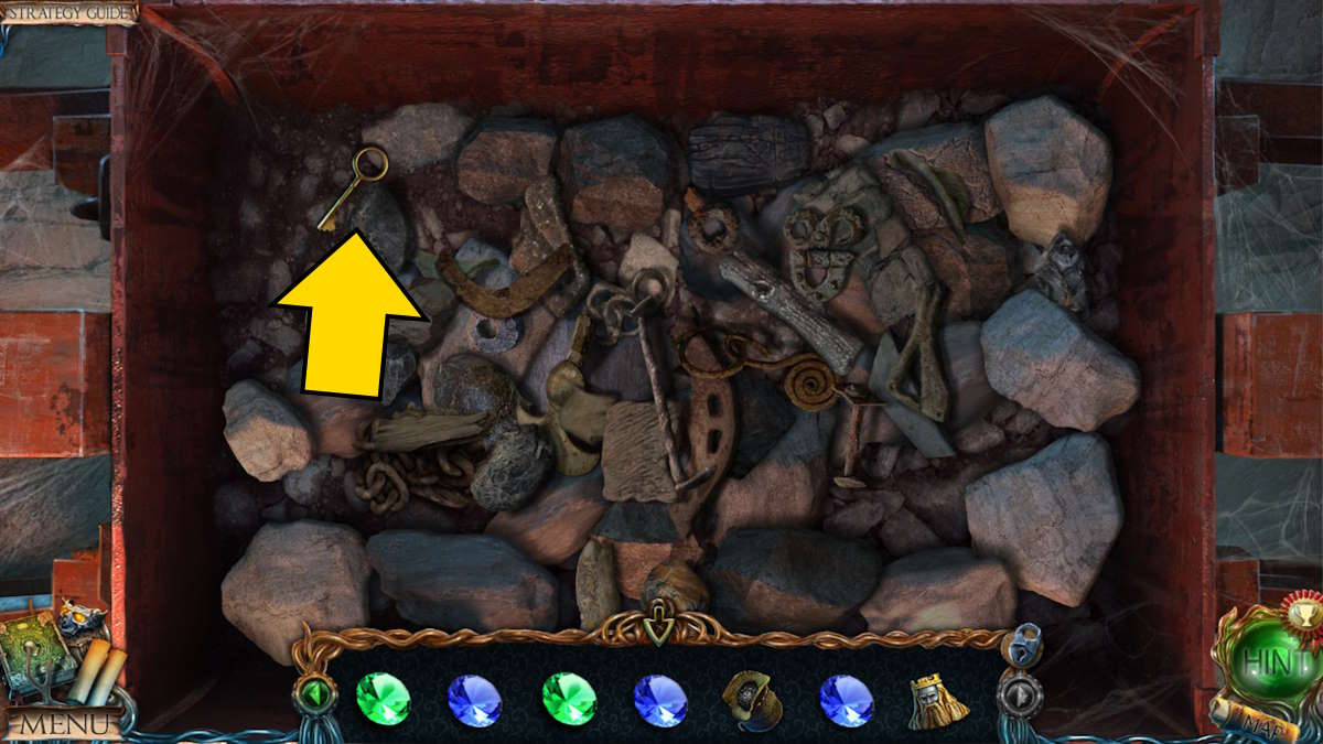 Finding the key in the mine cart in Lost Lands 1: Dark Overlord