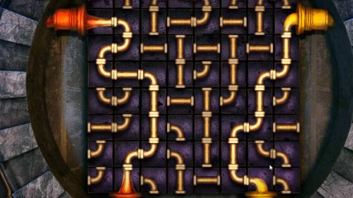 Completing the viewing point pipes puzzle in Lost Lands 1: Dark Overlord