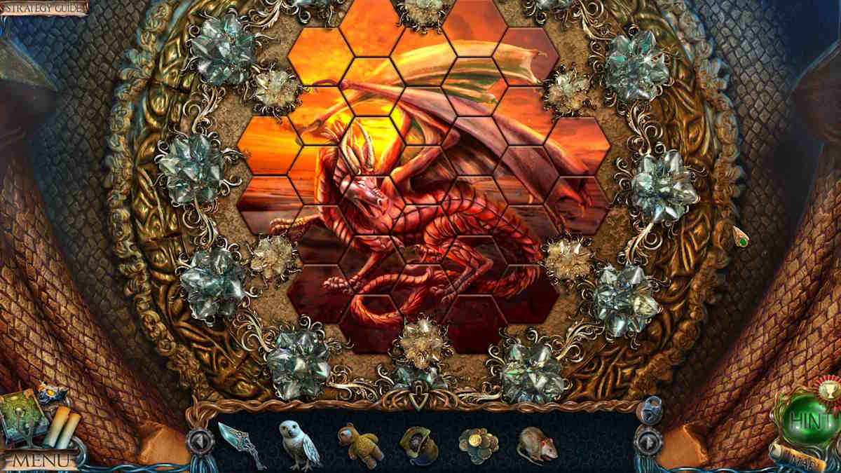 Completing the throne room mosaic in Lost Lands 1: Dark Overlord