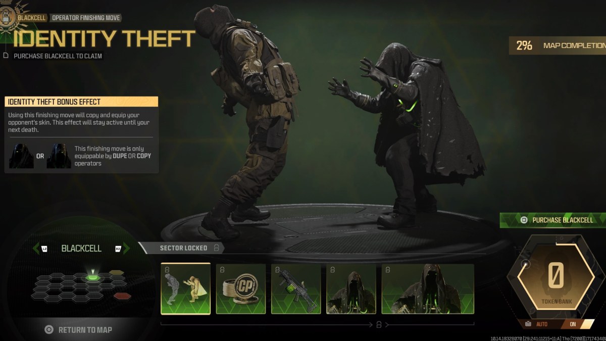 Identity Theft finishing move steals operator skins in blackcell update