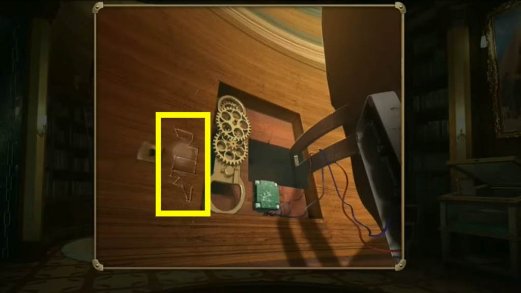 Demon dog painting symbol location in Mystery Detective Adventure