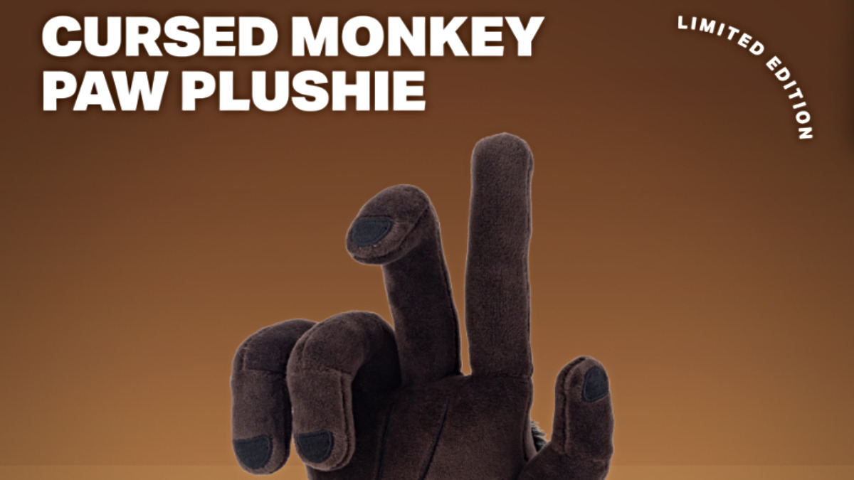 Cursed Monkey Paw plush for Phasmophobia