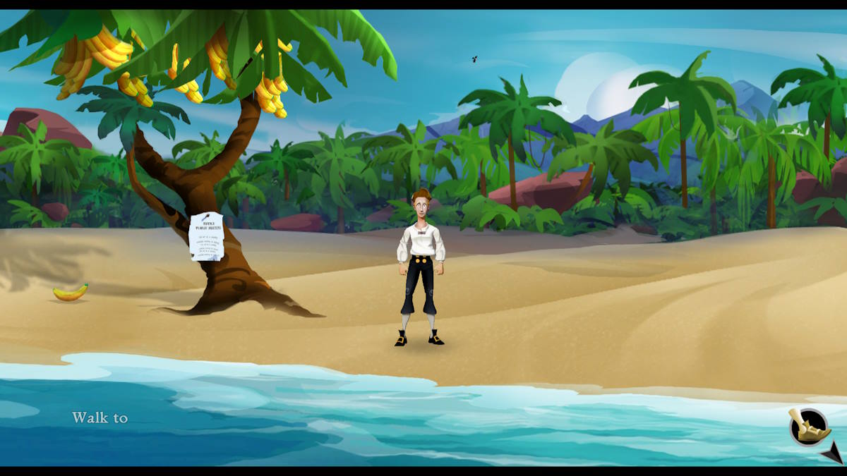 Finding your first banana in The Secret of Monkey Island: Special Edition