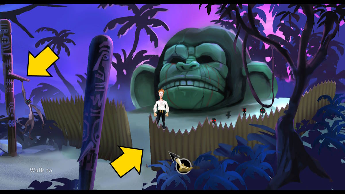 opening the gate to the monkey's head in The Secret of Monkey Island: Special Edition