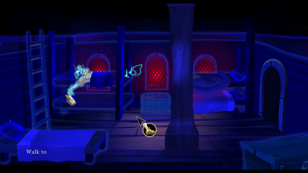 Tickling the sleeping pirate in The Secret of Monkey Island: Special Edition