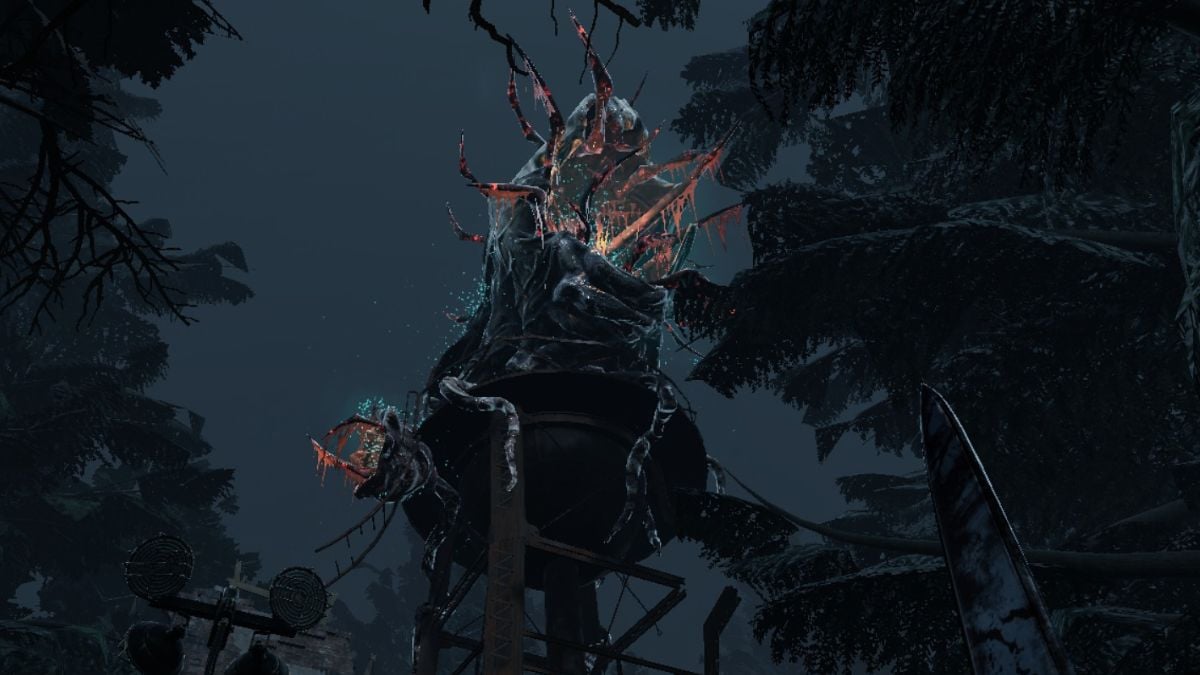 Egg sac on the Macmillan water tower in DBD