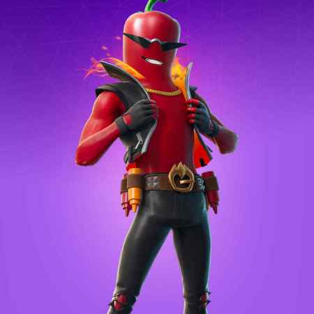 Joey Caliente chilli pepper man Fortnite skin