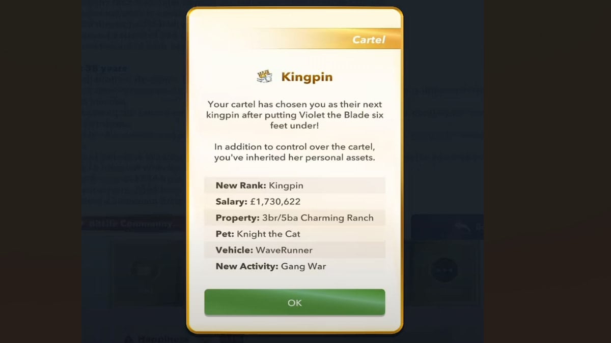 The Kingpin Position in BitLife