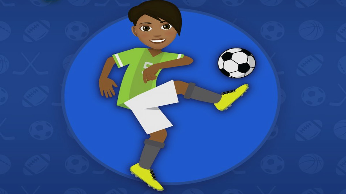 A soccer player in BitLife