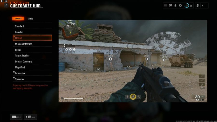 Call of Duty Black Ops 6 classic HUD layout