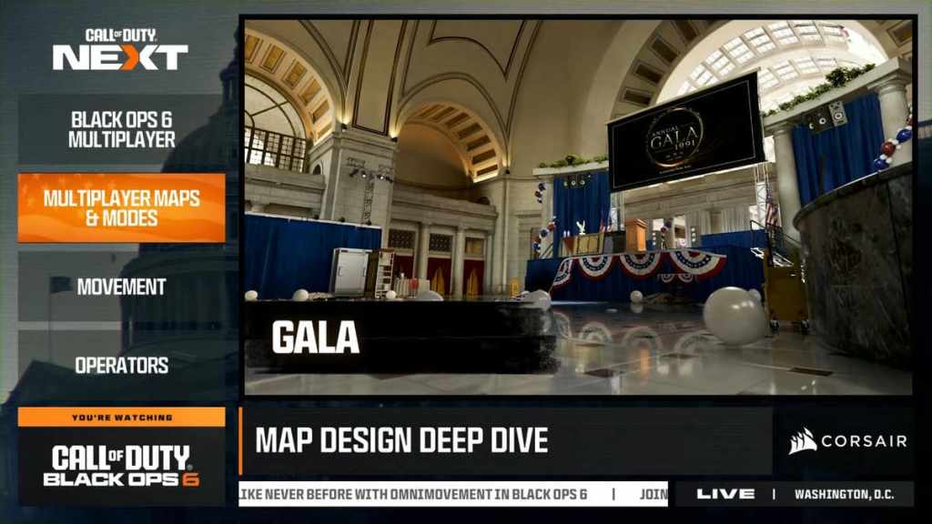 Call of Duty Black Ops 6 map gala