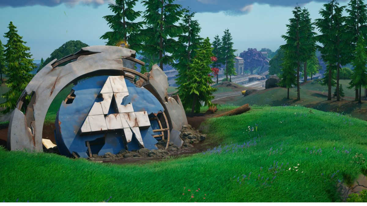 Fractured 4 landmark in Fortnite x Marvel