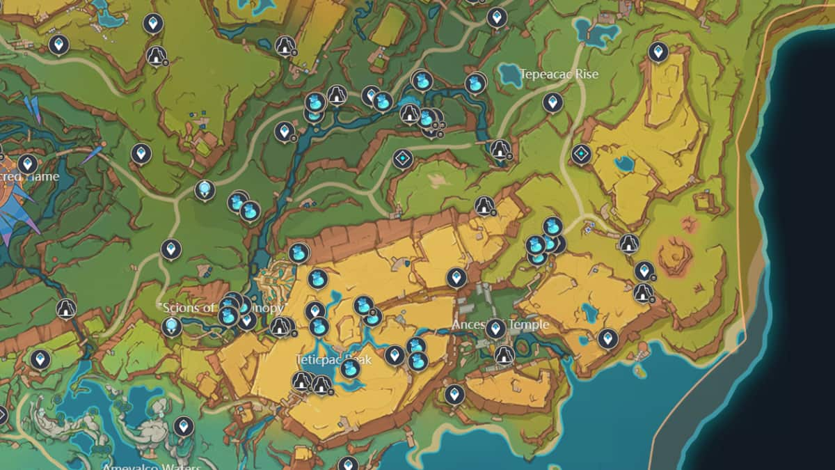 Quenepa Berry locations in Genshin Impact