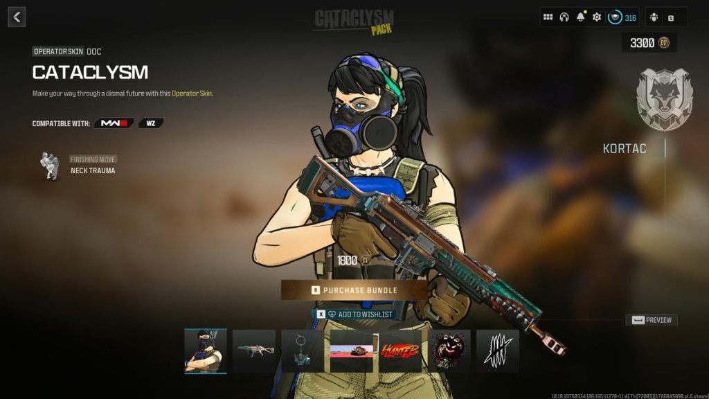 Call of Duty Warzone operator skin Cataclysm