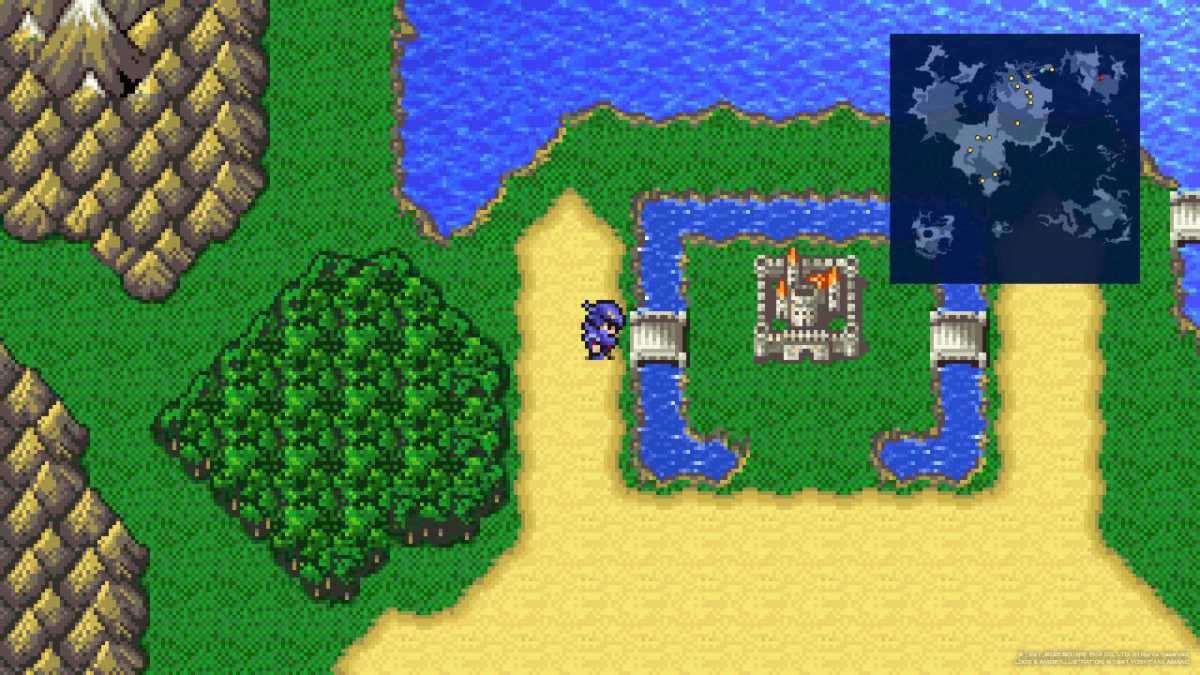 Cecil Harvey faces the bridge to Fabul in Final Fantasy IV.