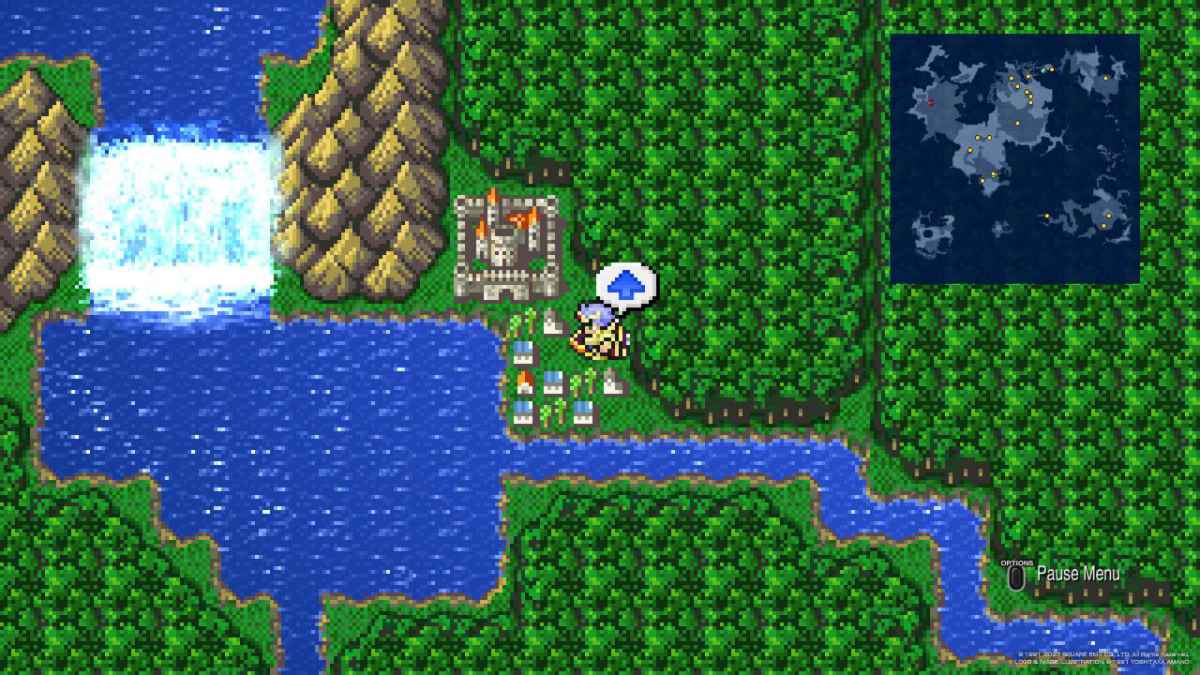 Cecil Harvey lands the Enterprise close to Troia in Final Fantasy IV.